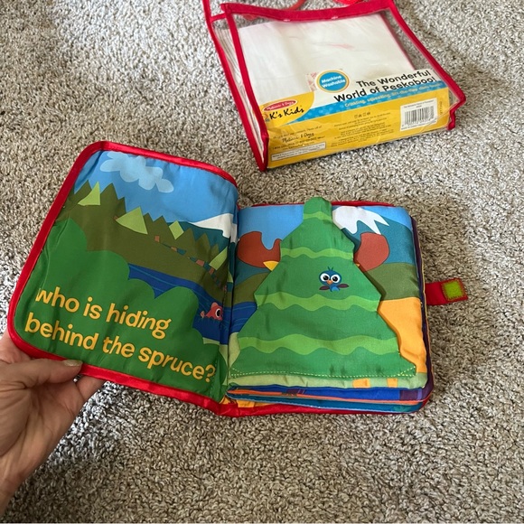 New Melissa and Doug Peekaboo Cloth Book - Picture 2 of 6